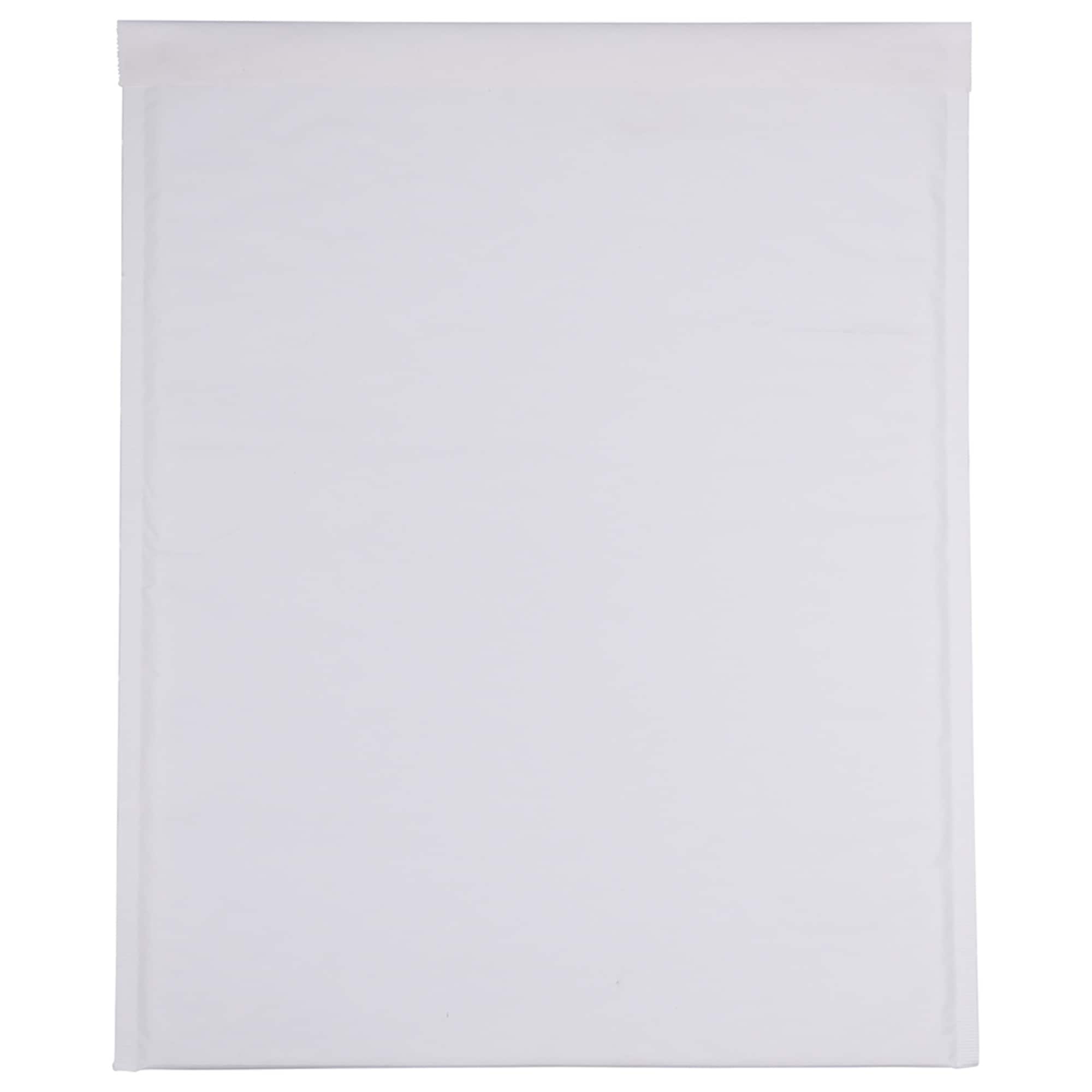 JAM Paper 14.25" x 18.5" White Kraft Bubble Lite Padded Mailers, 25ct.